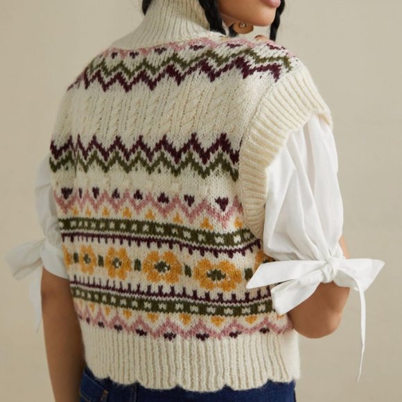 Turtleneck Sweater Vest - Size M - Anthropologie - Picture 3 of 6